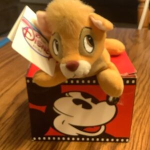 Disney Tan Lion Plush with Red Box